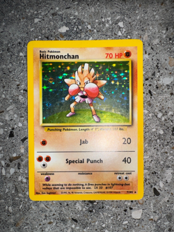 Pokemon TCG Cards Hitmonchan 7/102 Base Set Holo Rare LP-MP - Image 4