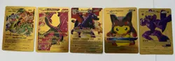 Pokemon 25-Card Gold Metal Collection - Pikachu, Charizard, Mewtwo, Eeveelutions - Image 3