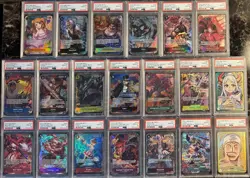Huge One Piece TCG Graded PSA 10 Lot OP03 OP04 OP05 OP06 Alternate Art 20 Cards - Image 1