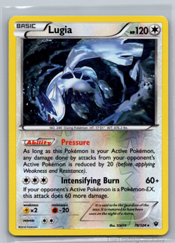 Lugia - 78/124 - Pokemon Fates Collide XY Reverse Holo Rare Card NM - Image 1