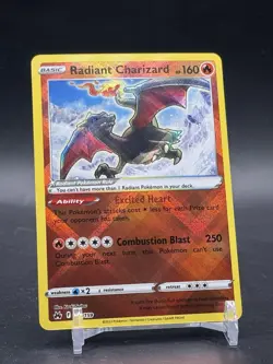 Radiant Charizard #020/159 CRZ Crown Zenith Radiant Rare Holo Pokemon TCG Card - Image 1