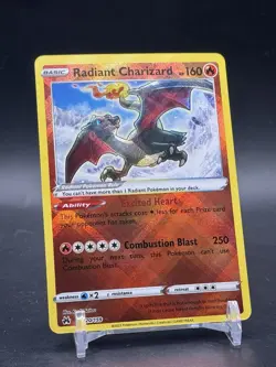 Radiant Charizard #020/159 CRZ Crown Zenith Radiant Rare Holo Pokemon TCG Card - Image 3