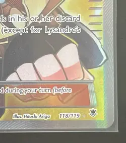 Lysandre's Trump Card 118/119 Full Art Holo XY Phantom Forces LP - Image 5