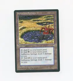 Sulfurous Springs Ice Age NM-/LP Magic the Gathering MtG b - Image 1