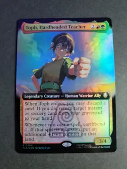 Toph, Hardheaded Teacher (Extended Art Foil) Rare MTG Avatar - Image 1