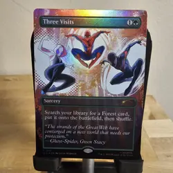 MTG Three Visits 1991 Rare Foil Secret Lair Marvel's Spider-Man: Heroic Deeds - Image 1