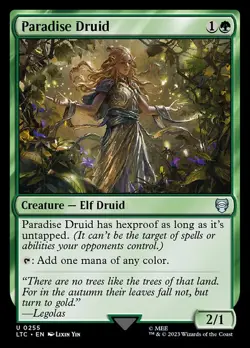 NM Paradise Druid, MTG, Lord of the Rings, Magic the Gathering, 255 - Image 1