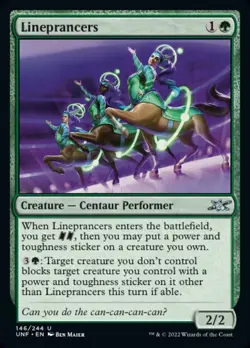 Magic the Gathering (mtg): UNF: Lineprancers - Foil - Image 1