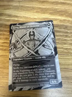 AVATAR AANG (BORDERLESS) Avatar: The Last Airbender TLA Magic MTG Ships Next Day - Image 2