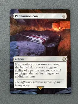 Panharmonicon #765 MTG Fallout Hand Painted Borderless Extended Full Altered Art - Image 1