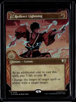 Redirect Lightning (Showcase) - 343 - Foil - TLA - NM - MTG Magic the Gathering - Image 1