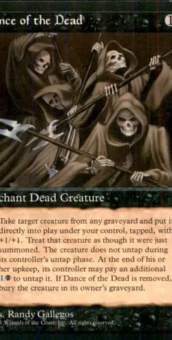 MTG Dance of the Dead LP Light Play Ice Age [985] - Image 1