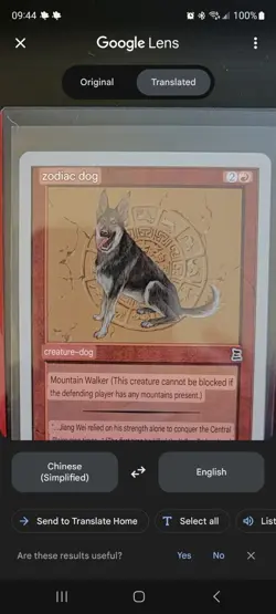 1 x LP Zodiac Dog ???? - ? Mandarin ?? MTG Portal 3 kingdoms - Image 3