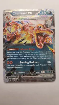 Pokemon TCG 054/091 Charizard Ex Paldean Fates 54/91 NM - Image 1