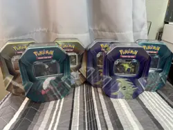 Sealed Pokemon Tyranitar/Slaking/Darkrai Triple Whammy Tin - Lot Of 6 - Image 1