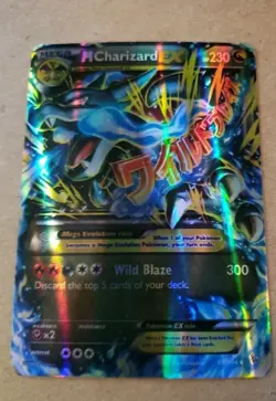 Mega Charizard EX Pokemon Card 230 HP Wild Blaze - Image 1