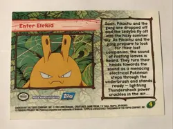 Enter Elekid #4 - Pokemon Topps Pokemon 2000 Movie Blue Logo NM - Image 2