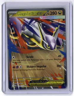Mega Latias ex - 100/132 Double Rare Holo NM Pokemon ME01: Mega Evolution - Image 1
