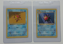 1999 Pokemon Game Starmie #064 + Staryu #065 Shadowless Lot -- LP - Image 1
