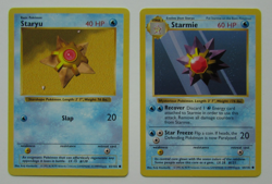 1999 Pokemon Game Starmie #064 + Staryu #065 Shadowless Lot -- LP - Image 5