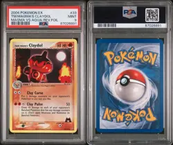 Pokemon PSA 9 MINT Team Magma's Claydol 33/95 EX TM Magma vs TM Aqua Rev Holo - Image 3