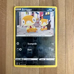 Pokemon TCG Scraggy Champion's Path 041/073 Reverse Holo Common - Image 1