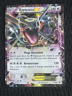 Pokemon TCG Shiny Rayquaza EX XY69 Ultra Rare Black Star Promo 2015 - Image 1