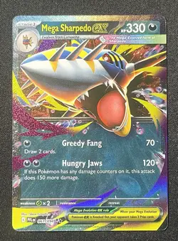 Pokemon TCG - Mega Sharpedo ex 061/094 Double Rare - Phantasmal Flames - English - Image 1