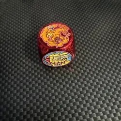 Digimon TCG Crest of Love Red Metal Dice X1 - Biyomon Mana Moon Yugioh - Image 2