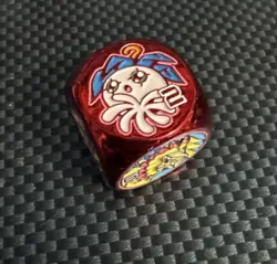 Digimon TCG Crest of Love Red Metal Dice X1 - Biyomon Mana Moon Yugioh - Image 3