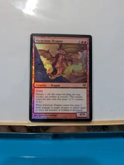 Voracious Dragon Conflux Foil MTG card in MP condtion - Image 2