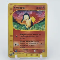 Cyndaquil - 104/165 Expedition Base Set - Reverse Holo Pokemon Card - LP - Image 1