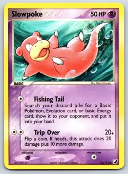 Slowpoke - EX Unseen Forces 72/115 Vintage Midori Harada Pokemon TCG Card LP - Image 1