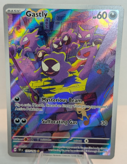 Pokemon TCG Gastly Illustration Rare IR Holo Card 177/162 Temporal Forces NM - Image 1