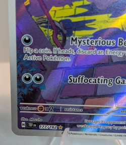Pokemon TCG Gastly Illustration Rare IR Holo Card 177/162 Temporal Forces NM - Image 5