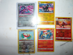 Lot of 5 Pokemon Reverse Holo/Holo Cards - Image 1