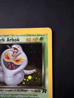 1999 Pokemon Team Rocket Dark Arbok Holo DATE ERROR CARD #2/82 - Image 3