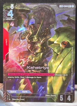 Kshatriya GD01-044 LR+ Alt Art Foil Gundam Newtype Rising Card Game Near Mint - Image 1