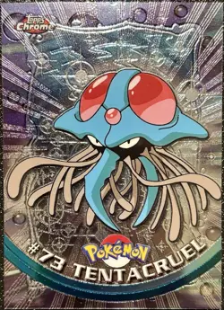 TENTACRUEL #73, Series 1 - 2000, Topps TV Animation Edition Chrome Pokemon Card - Image 1