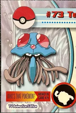 TENTACRUEL #73, Series 1 - 2000, Topps TV Animation Edition Chrome Pokemon Card - Image 5