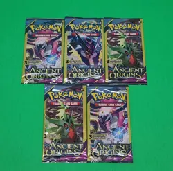 5x 2015 POKEMON XY ANCIENT ORIGINS 3 Card Mini Booster Pack Sealed M Rayquaza - Image 2