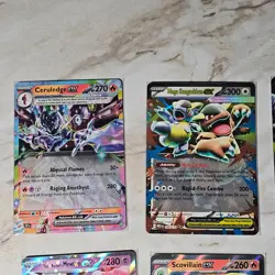 POKEMON TCG Lot Of 14 SCARLET & VIOLET/ MEGA ERA EX Rare Holographic Cards - Image 2