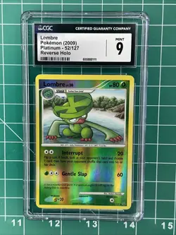 Pokemon Card Lombre 52/127 Reverse Holo Platinum CGC 9 Mint - Image 1