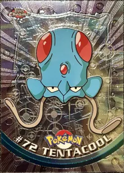 TENTACOOL #72, Series 1 - 2000, Topps TV Animation Edition Chrome Pokemon Card - Image 1