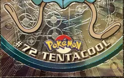 TENTACOOL #72, Series 1 - 2000, Topps TV Animation Edition Chrome Pokemon Card - Image 3