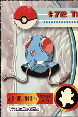 TENTACOOL #72, Series 1 - 2000, Topps TV Animation Edition Chrome Pokemon Card - Image 5