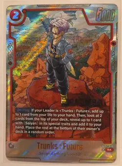 Trunks : Future SB02-010 Alt Art Manga 02 Dragon Ball Card English??Pack Fresh?? - Image 1