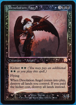 Desolation Angel FOIL Apocalypse NM Black Rare MAGIC CARD (ID# 507098) ABUGames - Image 1