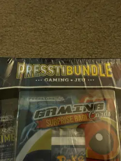 Presstine Pokemon Card Bundle 5 Packs 50+ Cards 5+ Holo Rare Sealed Box Damaged - Image 5