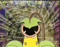 VICTREEBEL #71, Series 1 - 2000, Topps TV Animation Edition Chrome Pokemon Card - Image 2